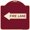 Burgundy, variant on SignMission A-DES-RW-1824-23982 18 x 24 in. Designer Series Sign - Fire Lane Left Arrow, Red & White