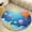 Flannel, variant on Colorful Hot Air Balloons Bright Blue Sky Clouds Round Area Rugs for Bedroom Living Room, 4FT Soft Comfy Indoor Circle Carpets, Floor Mat