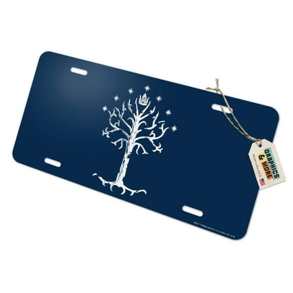 Lord of the Rings Tree of Gondor Novelty Metal Vanity Tag License Plate