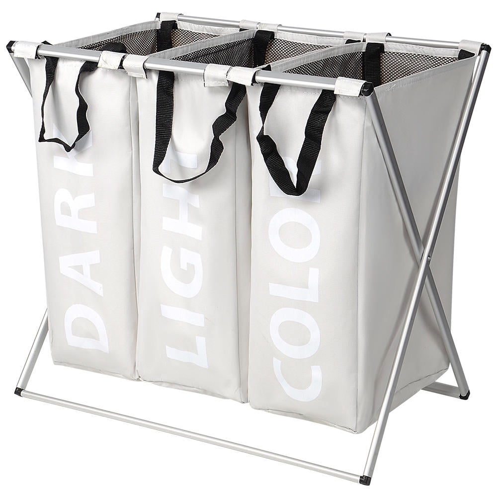 Large Foldable Oxford Washing Clothes Laundry Basket Bin Hamper Storage Bags UK 