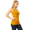 thumbnail image 2 of Women's Basic Solid racerback tank top with scoop neck, 2 of 3
