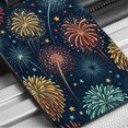 thumbnail image 6 of Fireworks Beautiful Stunning Faux Leather Travel Luggage Tag, 6 of 7