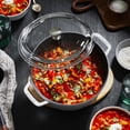 thumbnail image 6 of Staub Cast Iron 4-qt Round Cocotte with Glass Lid - White, 6 of 8
