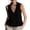 Black-02, variant on Women's Ruffle Trim Peplum Cami Tops, V Neck Sleeveless Casual Blouse, Breathable Summer Tank Top