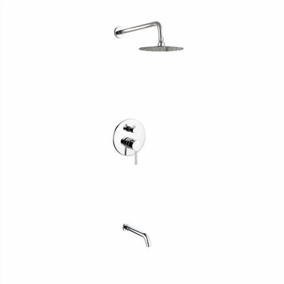Kube Bath Aqua Rondo Diverter Tub and Shower Faucet with Valve