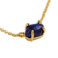 thumbnail image 3 of Collar de Mujer con Piedras Naturales LuckyLy Ivy Azul UNITALLA con Baño de Oro 18k y Dije de Cuarzo, 3 of 7