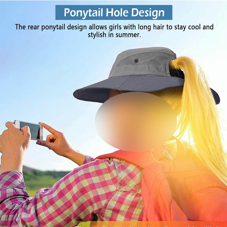 IC ICLOVER 2 Pack Women Summer Sun Hat Wide Brim Outdoor UV 