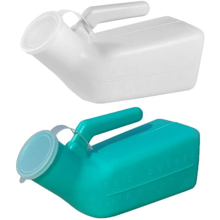 2 Packs 1000ml/34oz Male Portable Urinal Pee Bottles Home Urinal Potty for Men