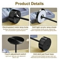 thumbnail image 3 of OUSITAID LED Table Lamps Touch table Lamp Portable Table Sensor Control Beside Lamps 3 Level Dimmable Bedside Lamp 3 Color Touch Control Rechargeable Lamp, 3 of 8