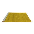 thumbnail image 2 of Ahgly Company Machine Washable Indoor Rectangle Oriental Yellow Industrial Area Rugs, 6' x 9', 2 of 4