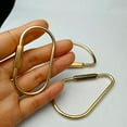 thumbnail image 3 of Hebilla de latón simple en forma de O, hebilla de gota de agua, hebilla en forma de D, llavero de latón hecho a mano, llavero de metal para equipaje DIY, colgante, 3 of 4