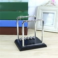 thumbnail image 3 of Physics - Inspired Desk Toy - Steel Balance Ball Cradle for Fun & Learning, 3 of 6