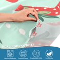 thumbnail image 5 of Yayeee Kitchen Curtains Tier Set of 2 Light Filtering 57"x24" Over Sink Window Panels, Red Strawberry, 5 of 7