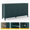 thumbnail image 5 of Heynemo 60" Modern Sideboard, Mid Century Buffet Cabinet with 4 Doors and Adjustable Shelves, for Entryway, Dining Room, Living Room, Bedroom, Turquoise, 5 of 10