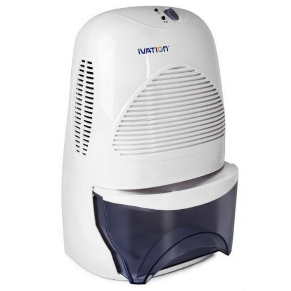 Ivation IVADM35 3.31 Pints 225 Sq Ft Dehumidifier in White - Removable