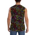 thumbnail image 4 of Fotbe Men's Casino Icons Print Men's Sleeveless Muscle Tank Tops Casual T-Shirts for Gym Workout Beach-Large, 4 of 8