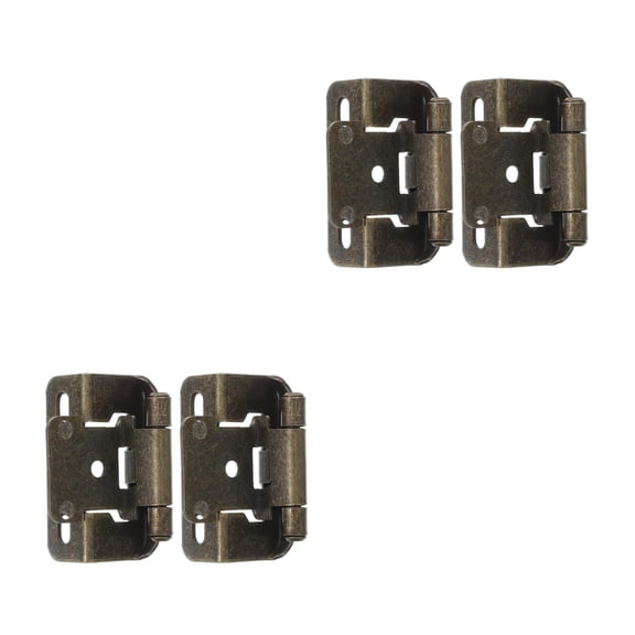 MLINS 4 pcs 1/2 Inch Self-Closing Close Cabinet Hinges Semi Wrap Cabinet Hinge Heavy Duty Gate Hinge For Home Cabinet Doors Marine Rv Yacht
