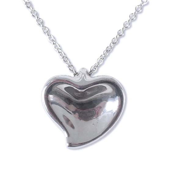 Pre-Owned TIFFANY 925 Full Heart Pendant Necklace