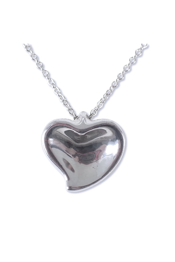 Pre-Owned TIFFANY 925 Full Heart Pendant Necklace (Good)