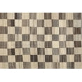 thumbnail image 1 of Ahgly Company Indoor Rectangle Contemporary Brown Checkered Area Rugs, Swatch Sample, 1 of 6
