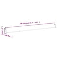 thumbnail image 3 of vidaXL Curtain Rails 2 Pcs White and Silver 23.6"-41.3" Aluminum, 3 of 22