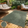 thumbnail image 5 of Paco Home Modern Area Rug Minimalist Design with Curved Line Pattern in Green - 6'7" x 9'6" (6'x9'), 5 of 6