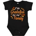thumbnail image 3 of Inktastic I'm Grateful for My Family in Orange with Fall Leaves Boys or Girls Baby Bodysuit, 3 of 5