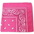 thumbnail image 1 of 2 Pack Mechaly Cotton 22 x 22 In Bandana - Paisley and Solid Colors Available, 1 of 2