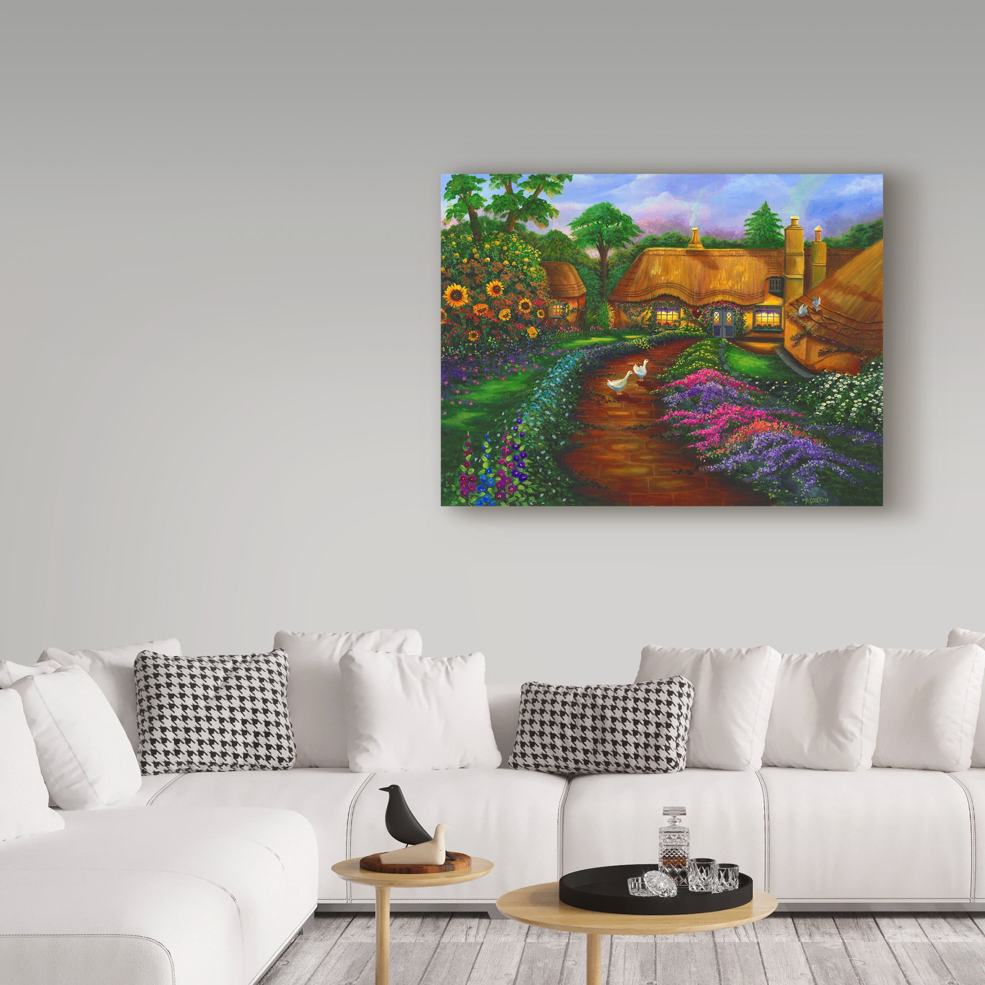 Trademark Fine Art 'Honeymoon Cottage' Canvas Art by Bonnie B Cook