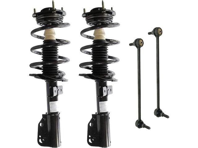 Front Complete Quick Loaded Coil Spring Struts Mounts with Sway Bar Stabilizer Links Outer Tie Rod Ends For 06-14 Honda Ridgeline