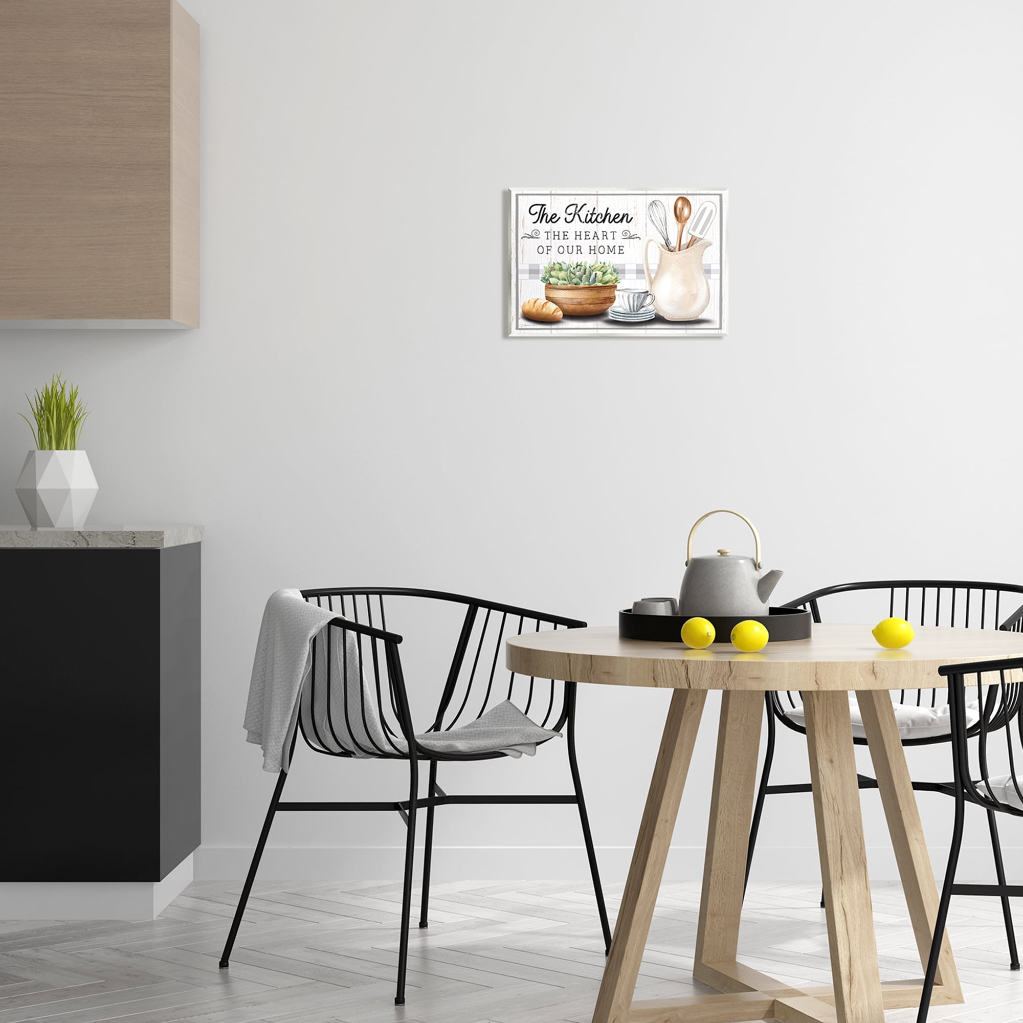 Stupell Industries Kitchen Heart of Home Food & Beverage Painting Unframed Art Print Wall Art, 15 x 10