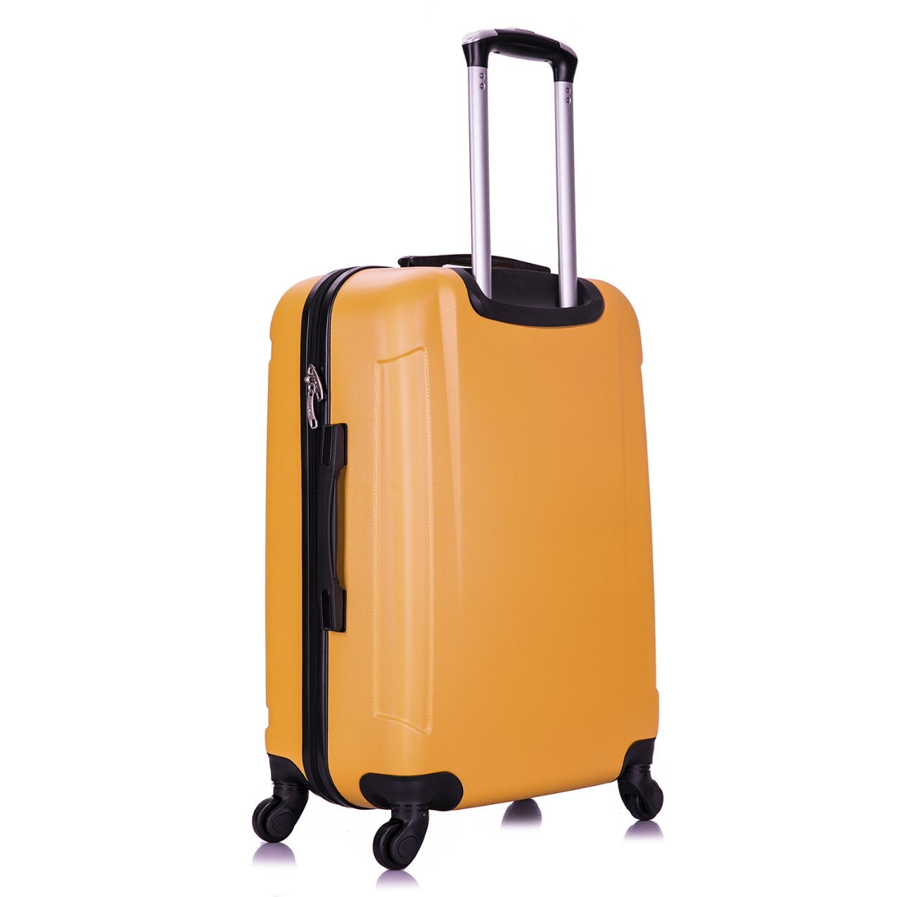 InUSA Pilot 24" Hardside Lightweight Luggage with Spinner Wheels, Handle, and Trolley, Mustard