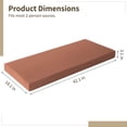 thumbnail image 3 of Waterproof Sauna Seat Cushion, Heat Insulation Sauna Mat, High-Density Pad with Removable Zipper Cover & Straps, Outdoor Bench Cushion, 42.1x18.1x3.1", Brown, 3 of 6
