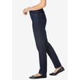 thumbnail image 3 of Woman Within Plus Size Petite Flex Slim-Leg Pull-On Gap-Free Stretch-Denim Jeans, 3 of 6