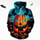 thumbnail image 3 of Sudadera con capucha con estampado de calabaza de moda de Halloween para hombre, divertida sudadera informal de manga larga con estampado 3D, jersey de gran tamaño con capucha, 3 of 5