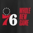 thumbnail image 4 of Men's Black Philadelphia 76ers Whole New Game Team T-Shirt, 4 of 4