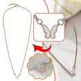 thumbnail image 1 of Collar de cadena con forma de mariposa dorado estilo punk exagerado vintage shaofei, 1 of 5