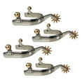 thumbnail image 4 of VONKY Pack of 2 Horsing Spur Stainless Rowel Riding Portable Professional Beginner Rider Training Practicing Decoration Female, 4 of 7