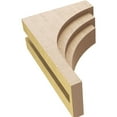 thumbnail image 6 of 4"W x 8"D x 12"H Classic Rockford Rough Cedar Woodgrain TimberThane Corbel, Primed Tan, 6 of 6