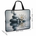 thumbnail image 2 of AWERP Lotus Flower Butterfly Laptop Carrying Bag Diving Fabric Soft Carrying Travel Case 17inch, 2 of 5