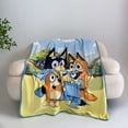 thumbnail image 5 of Bluey Family Photo Kids Micro Raschel Throw Blanket, 5 of 5