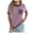 #78-Purple, variant on Neewe Women Summer T Shirts Short Sleeve Rounded Neck Pocket Tee Tops