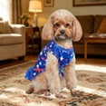 thumbnail image 6 of erdimoy Patriotic 4th of July Dog Dress, Red White Blue Star & Stripes Pet Outfit with Leash Ring for Small Dogs (Chihuahua, Yorkie, Teddy), 6 of 6