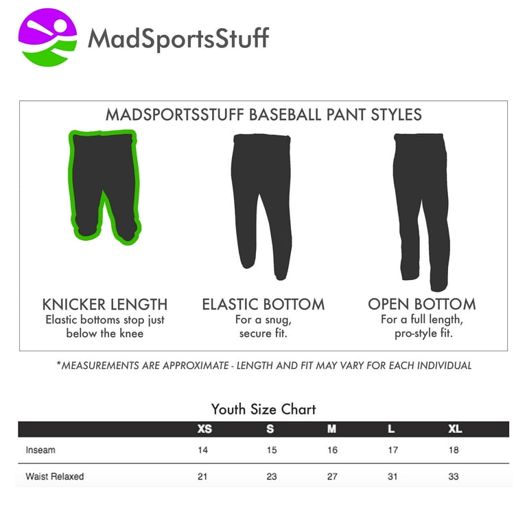 Youth Knickers Baseball Pants Pro Line (Grey, X-Small) 