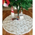 thumbnail image 4 of Hoiday Clearance! Titcea Christmas Tree Skirt, 30 Inch Plush Snowflakes Sequin Tree Skirt for Holiday Party Home Indoor Outdoor Decorations, 4 of 9