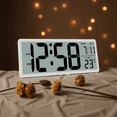 thumbnail image 4 of iMotion 14.5'' Large Digital Wall Clock Battery Operated with Jumbo Numbers, Temperature and Date - Easy to Read and Set, Auto DST, 4 of 11