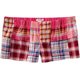 thumbnail image 1 of Pantalones cortos de pijama Aeropostale para dormir a cuadros banda elástica rosa mediano, 1 of 1