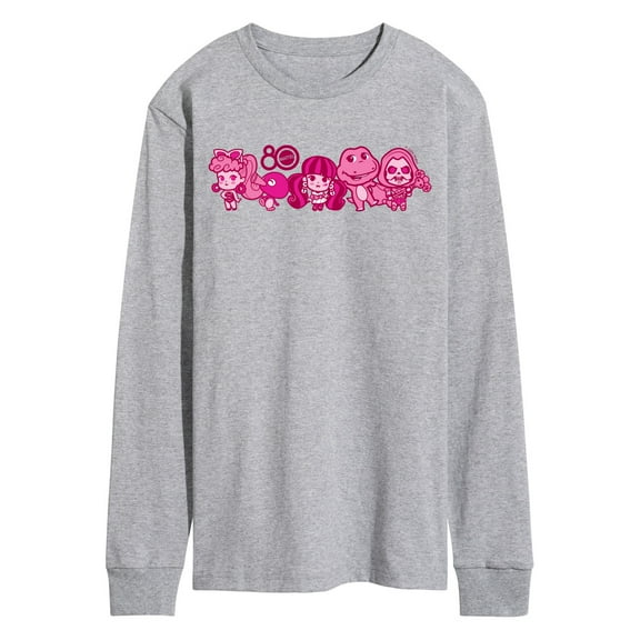 Mattel - 80Th Lineup Pink  - Men's Long Sleeve Graphic T-Shirt