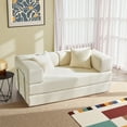 thumbnail image 1 of YINIX 62.9"  Sofa Couch with Two Pillows,  Comfy Modular Convertable Sofa Bed for Living Room and Small Spaces, Beige, 1 of 9