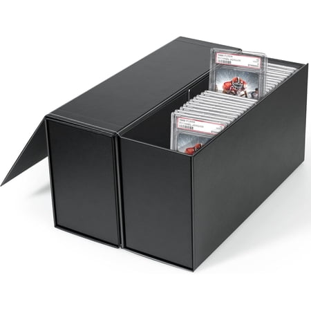 PSA Graded Card Storage Box, PSA Graded Card Storage Holder Container Trading cards Boxes - 2 Pack